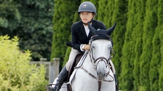 Mary-Kate Olsen and Husband Olivier Sarkozy Kiss as She Competes at Hampton Classic Horse Show