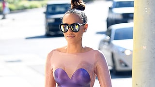 Mel B Wore a Tight Purple Latex Dress All Day Long in L.A.: Love It or Hate It?