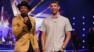 Michael Phelps Gets Standing Ovation as He Cohosts 'America's Got Talent' and Talks About Son Boomer