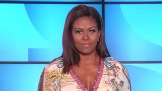 Michelle Obama Looks Out of This World in a Map-Printed Midi Dress