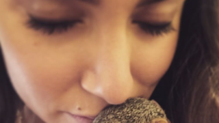Nikki Reed Cuddles an Orphaned Baby Squirrel: Picture