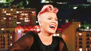 Pink Loses It on 'Jimmy Kimmel Live’ When She Meets Celebrity Crush Johnny Depp