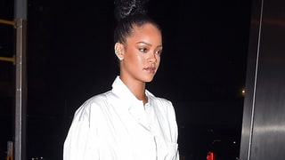 Rihanna Turns White Button-Up Into a Dress for Date With Drake