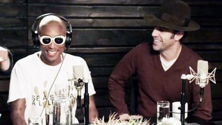 Pharrell Williams Walks Out of His Beats 1 Show After Sacha Baron Cohen Surprises Him With ‘Brothers Grimsby’ Clip