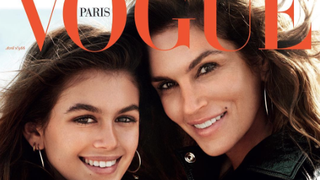 Cindy Crawford Poses With Look-Alike Daughter Kaia Gerber for 'Vogue Paris'