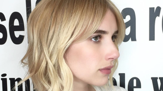 Emma Roberts Trades in Her Long Red Hair for a Blonde Bob Hairstyle