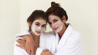 Cindy Crawford and Daughter Kaia Even Twin Their Beauty Routines