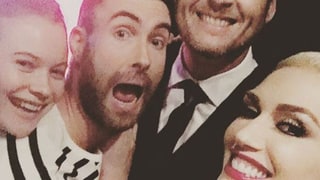 Gwen Stefani, Blake Shelton Grab Double Date Selfie with Adam Levine, Behati Prinsloo