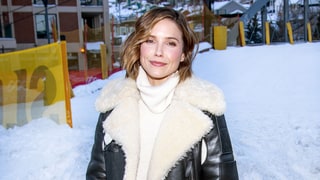 Sophia Bush in $2,495 Coach Shearling