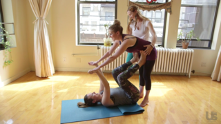 We Tried Acro Yoga Like Gisele Bundchen and Lena Dunham: Watch What Happened