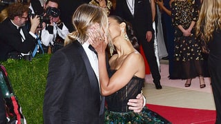Zoe Saldana Shares a Steamy Kiss With Husband Marco Perego on the Met Gala 2016 Red Carpet