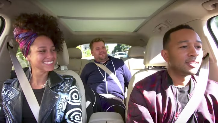'Carpool Karaoke': See Alicia Keys, John Legend Turn Nonsense Into Good Songs