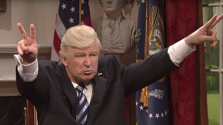 See Alec Baldwin's Donald Trump Dismiss Nixon Comparisons on 'SNL'