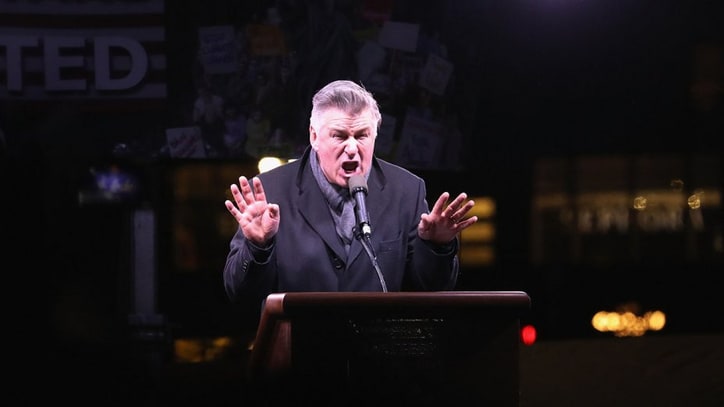 Watch Alec Baldwin Imitate Donald Trump During NYC Protest