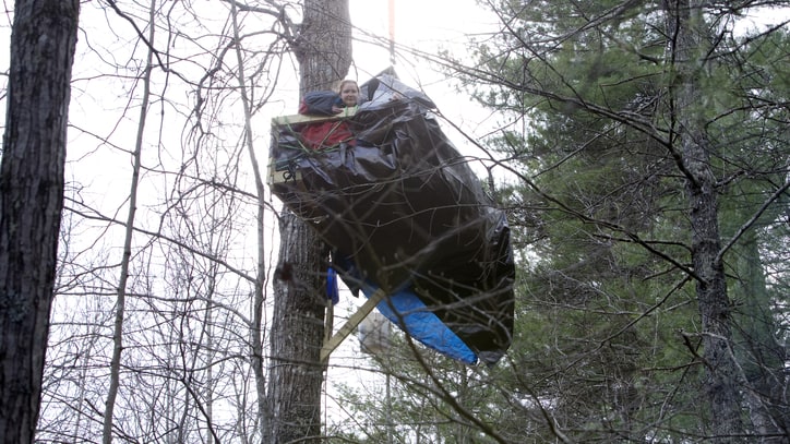 Pipeline Protesters Take to The Trees