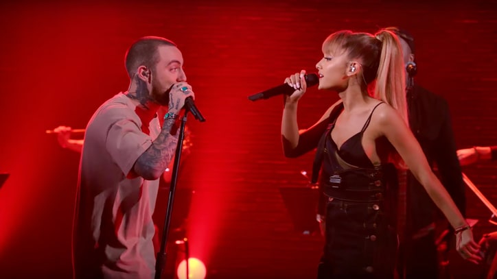 Watch Mac Miller, Ariana Grande Flirt Onstage Singing 'My Favorite Part'