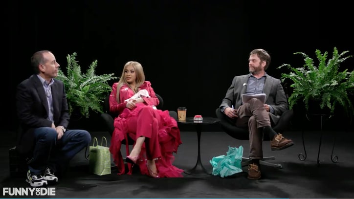 Watch Cardi B Bump Jerry Seinfeld on Hilarious 'Between Two Ferns'