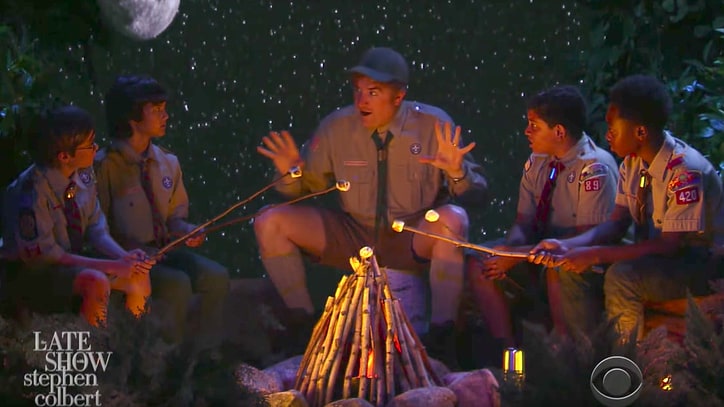 Stephen Colbert Lampoons Trump's Boy Scouts Speech, Debuts New Oath