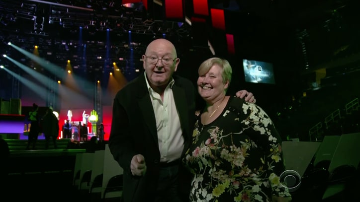 See U2, DJ Khaled Bond With James Corden's Parents at Grammys