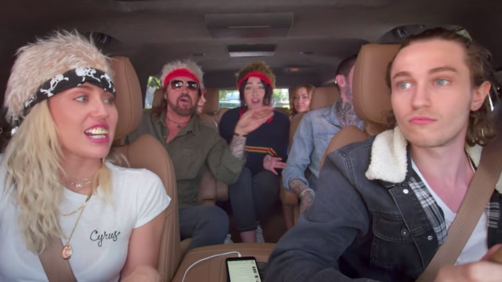 Miley Cyrus, Family Sing Billy Ray's 'Achy Breaky Heart' on 'Carpool Karaoke'