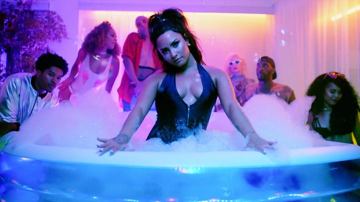 Watch Demi Lovato's Pool Party DJed By Paris Hilton in 'Sorry Not Sorry'