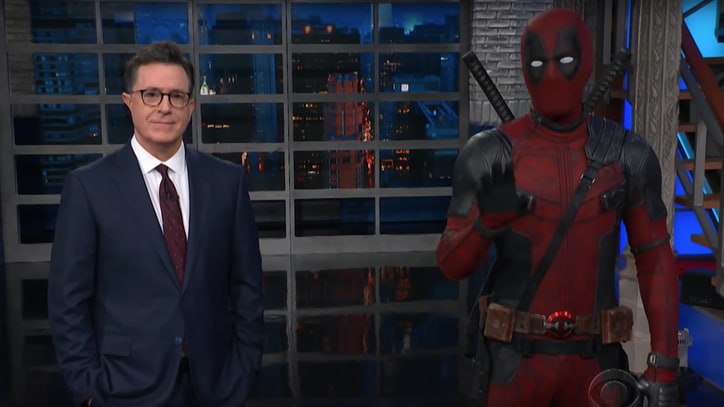 Watch Deadpool Crash Stephen Colbert's 'Late Show' Monologue