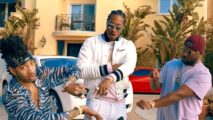Future, Schoolboy Q, DJ Esco Chill at Lavish Party in 'Code of Honor' Video
