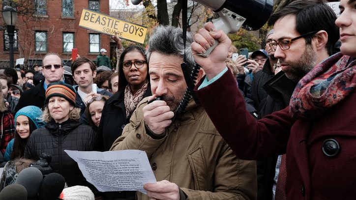 Beastie Boys' Ad-Rock Speaks Out at Anti-Hate Rally After Park Defacement