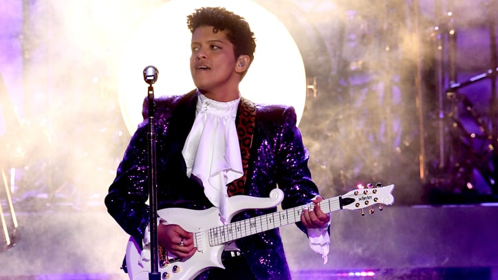 Watch Bruno Mars, the Time's Searingly Funky Prince Tribute at Grammys