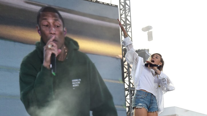 Watch Pharrell, Miley Cyrus Perform 'Happy' at One Love Manchester