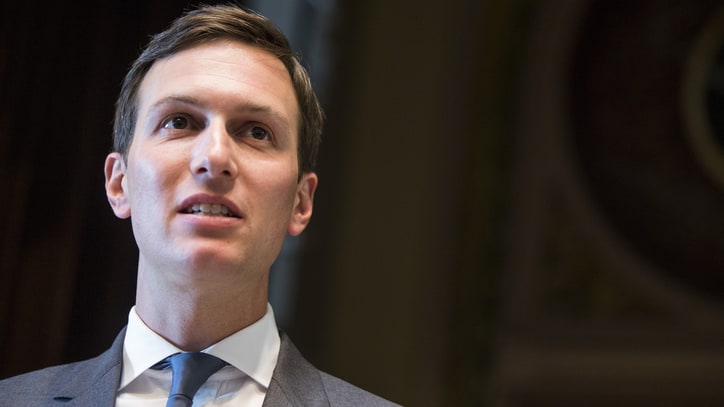 Jared Kushner Finally Speaks in Public, Advances a Running Joke