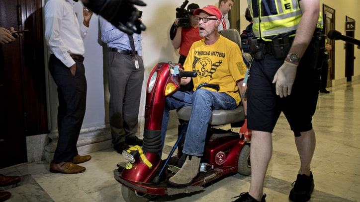 Why Disability Rights Activists Stormed Mitch McConnell's Office