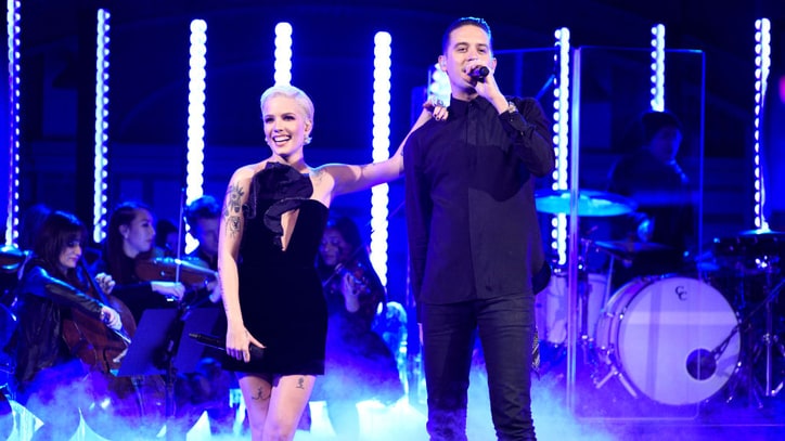 Watch Halsey Bring Out G-Eazy for 'Him & I' on 'SNL'