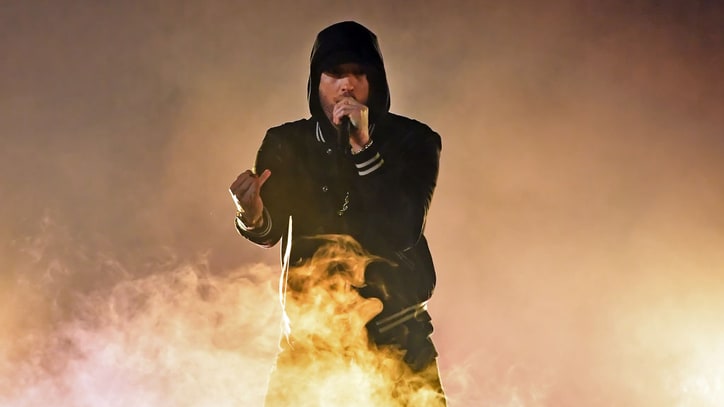 Eminem Slams NRA With New 'Nowhere Fast' Verse at iHeartRadio Awards