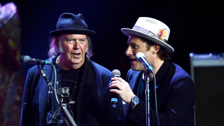 Neil Young Jams With Stephen Stills, the Heartbreakers At Autism Benefit