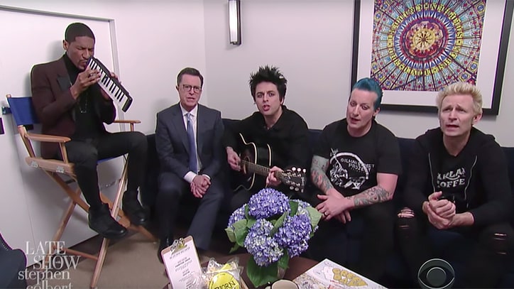 See Green Day Sing Affordable Version of 'Good Riddance' on 'Colbert'
