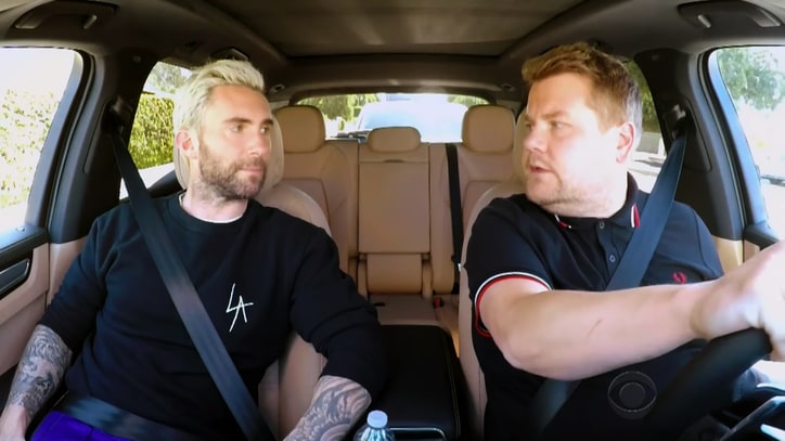 Adam Levine, James Corden Get Pulled Over By Police in Carpool Karaoke