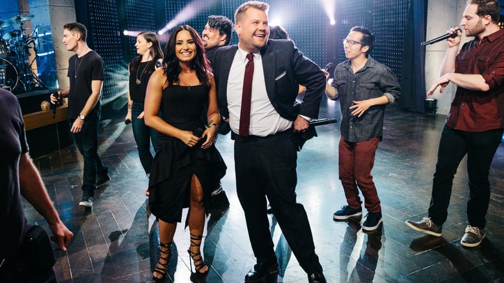 Watch Demi Lovato, James Corden Belt Adele, Tina Turner in Riff-Off