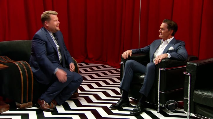 See Kyle MacLachlan, Judi Dench's 'Twin Peaks' Spoof on 'Corden'