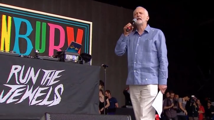 See Jeremy Corbyn Introduce Run the Jewels at Glastonbury