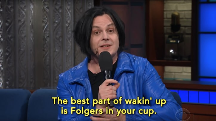 Watch Jack White Sing Extended Commercial Jingles With Stephen Colbert
