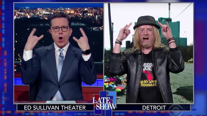 See Stephen Colbert Mock Kid Rock's New 'American Badass' Grills