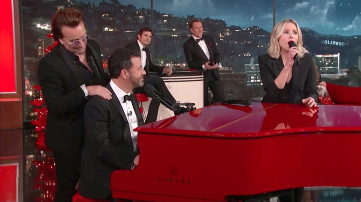 Watch Bono, Diddy, Bryan Cranston Sing 'We're Going to Hell' on 'Kimmel'