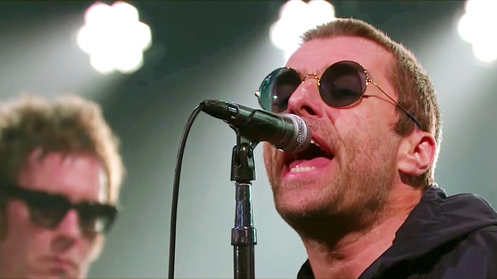 Watch Liam Gallagher's Brash 'Wall of Glass' on 'Corden'