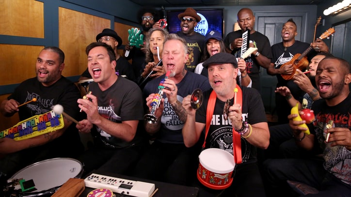 Watch Metallica Play Joyous 'Enter Sandman' With Toys on 'Fallon'