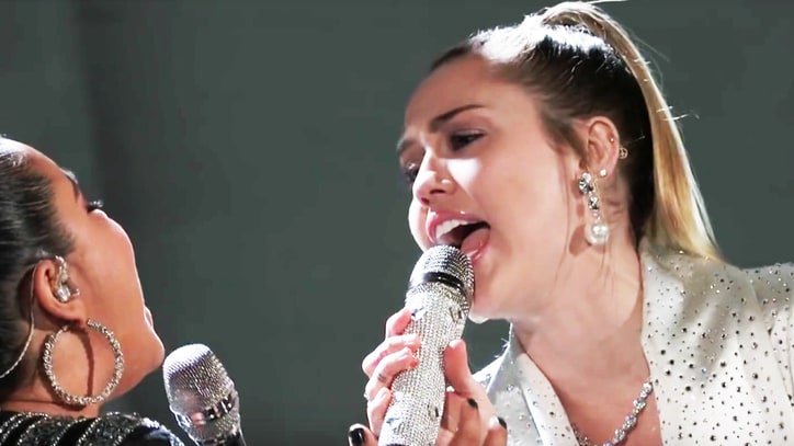 Watch Miley Cyrus' Forceful 'Wrecking Ball' Duet With Brooke Simpson