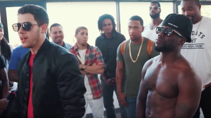 Watch Nick Jonas, Kevin Hart Face Off in Ridiculous Rap Battle