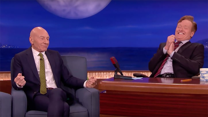 Watch Sir Patrick Stewart on Playing Poop: It Involved 'A Lot of Research'
