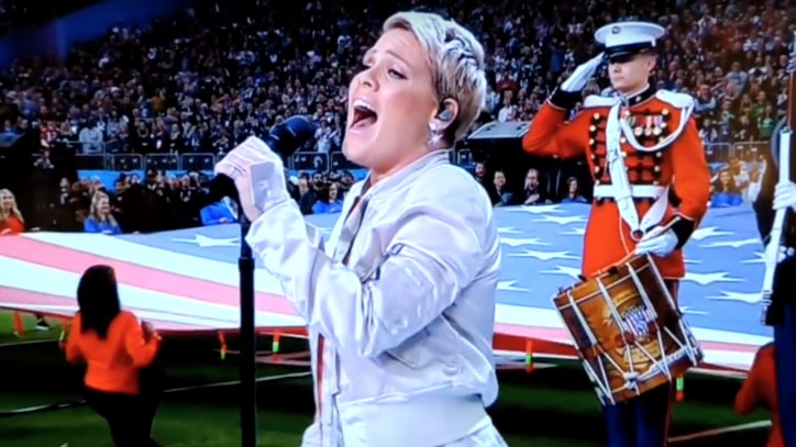 Super Bowl LII: Watch Pink's Powerful National Anthem