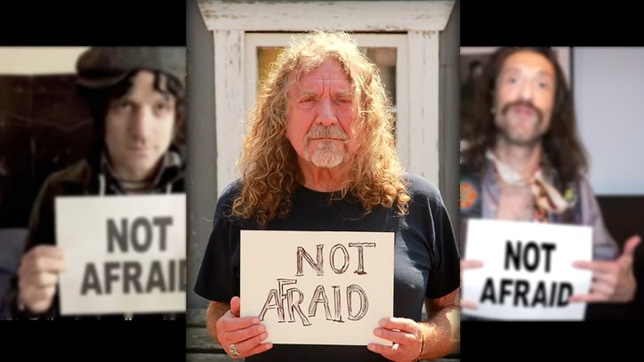Keith Richards, Robert Plant Declare 'We Are Not Afraid' in Refugee Aid Video